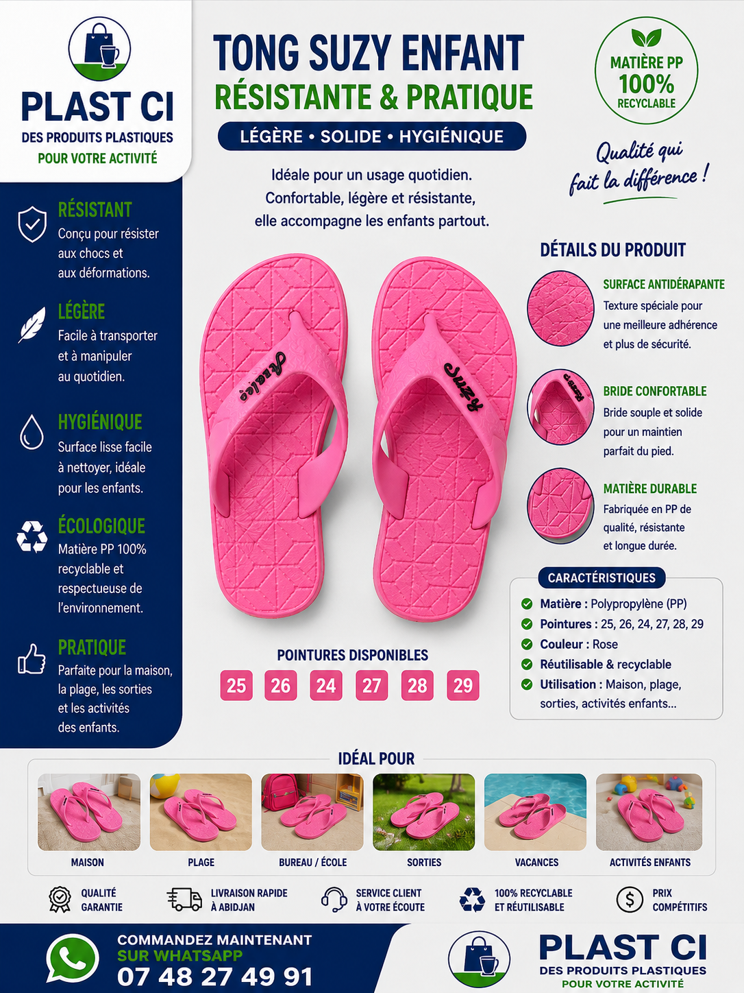 SANDALE SUZY ENFANT — PLAST CI