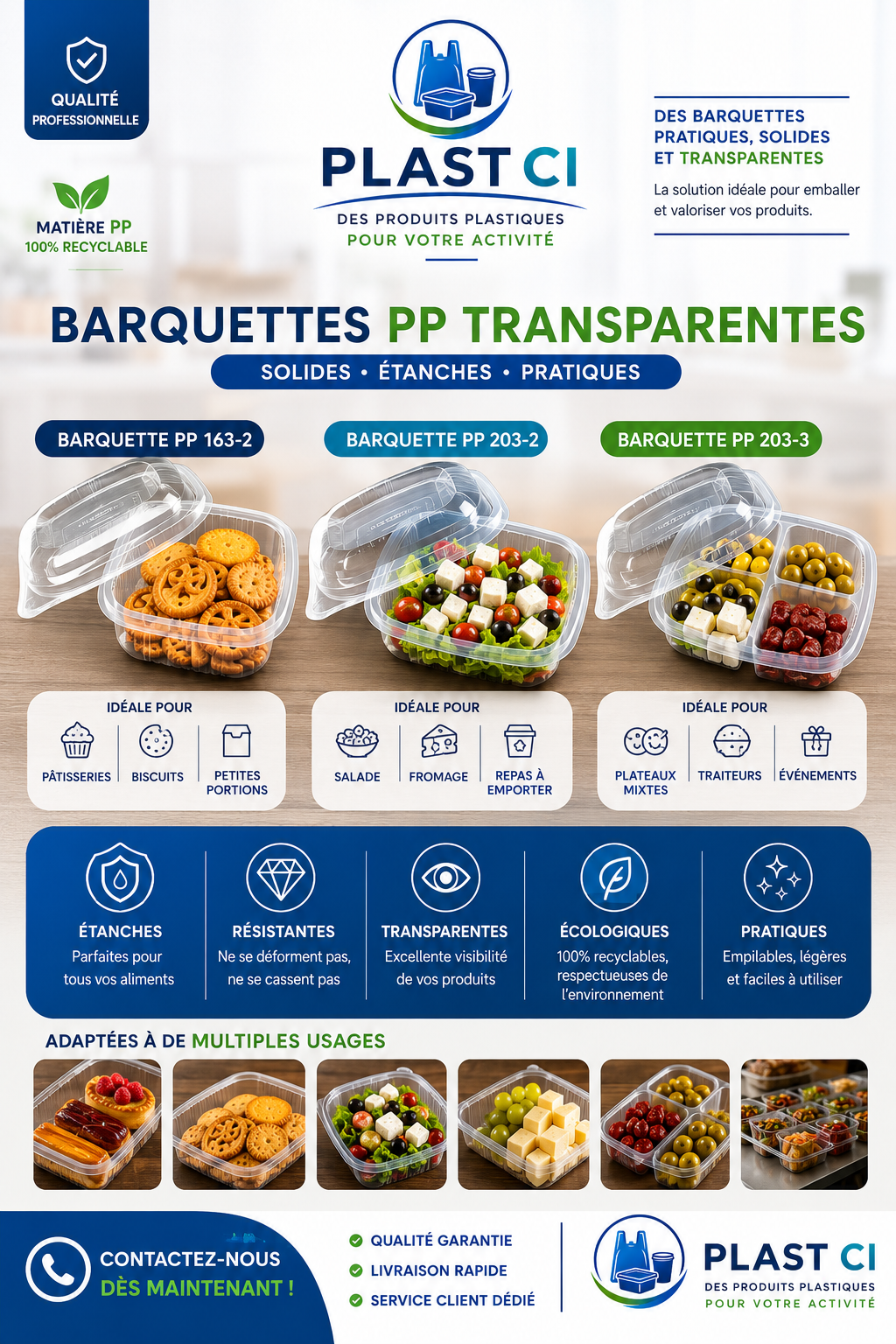 barquette pp | 163-2 | 203-2 | 203-3 — PLAST CI