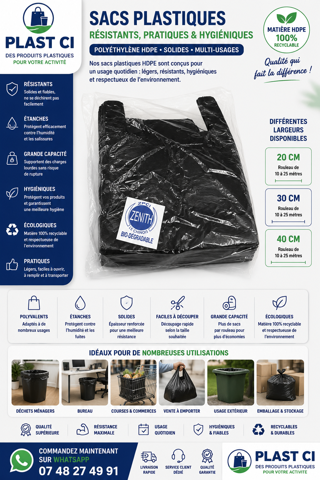SACHET 24x45 BL — PLAST CI